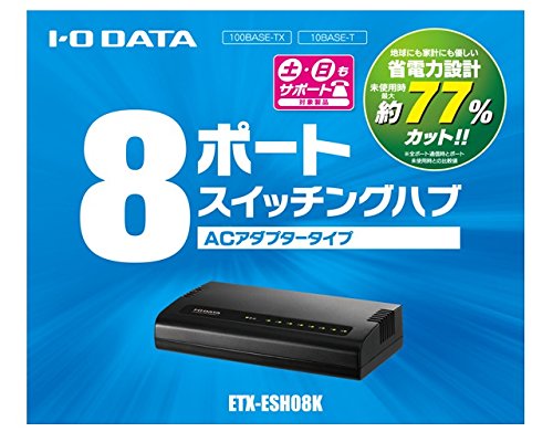 Amazon | I-O DATA 100BASE-TX/10BASE-T対応 8ポート レイヤー2
